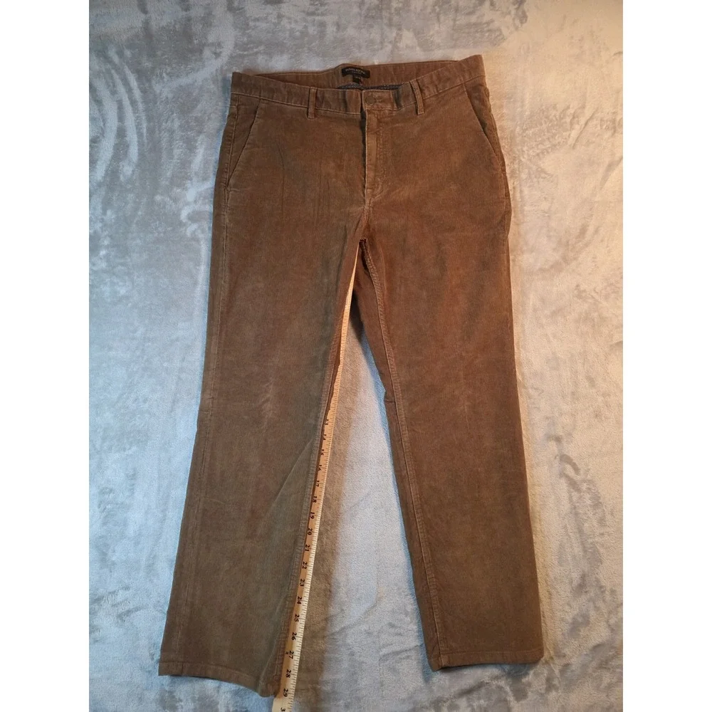 Banana Republic Mens Pants 36x30 Brown Corduroy Aiden Straight Casual Cotton